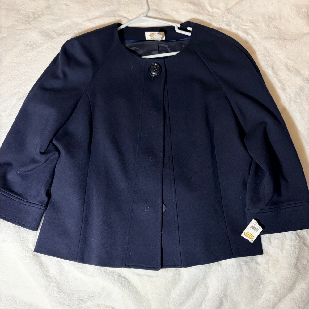 Talbots Dark Blue Women's Cape Jacket